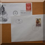 C16. Austrian and Polish First Day of Issue stamps.